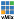 Software: Uma grade com nove quadrados, a maioria azul, exceto um quadrado verde no canto superior direito e um quadrado laranja no canto inferior esquerdo. Um retângulo preto sólido está abaixo da grade, dando a ela uma aparência estruturada semelhante à compra de software com entrega imediata.