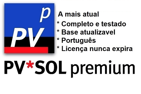 Software: O PV*SOL premium 2024 R6 destaca a versão mais recente e um software testado e completo com um banco de dados atualizável, disponível em português. Ele apresenta uma licença que nunca expira, permitindo que você compre e receba sua licença imediatamente para uma experiência perfeita.